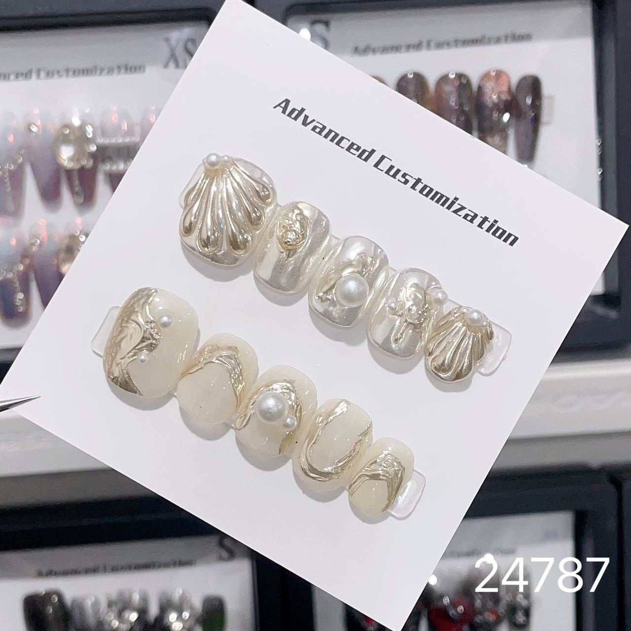 0967- Handmade press on nails