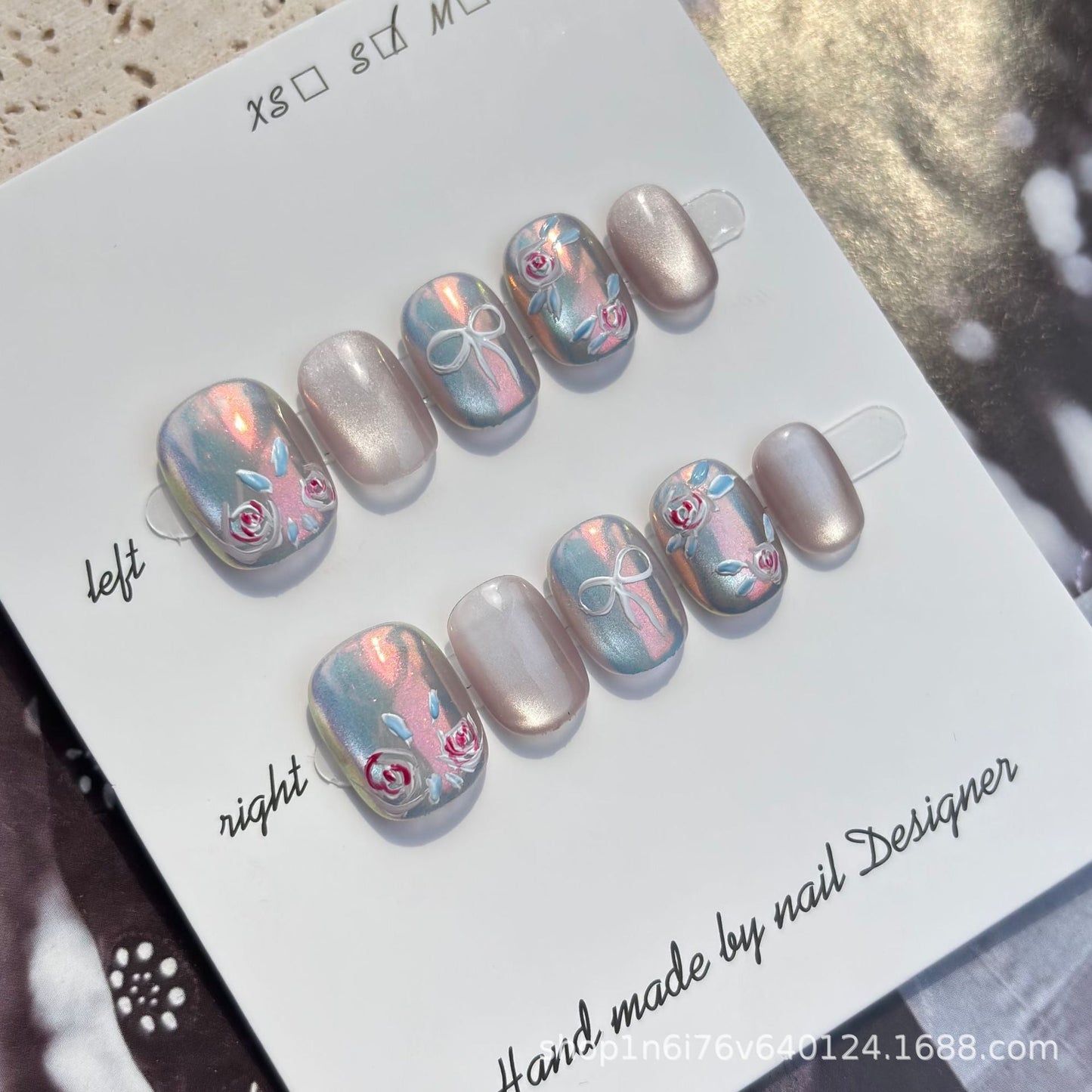 0940- Handmade press on nails