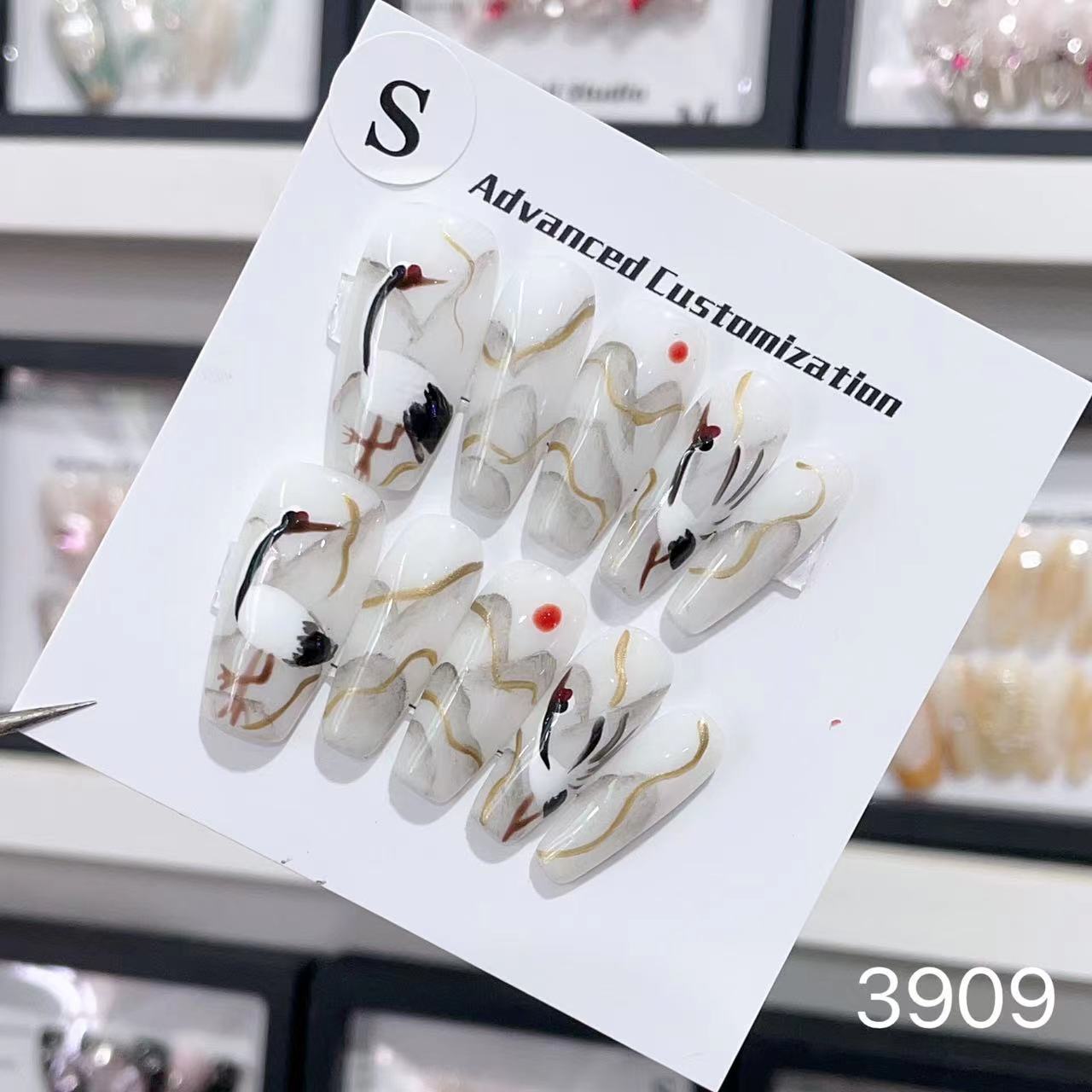 1025- Handmade press on nails