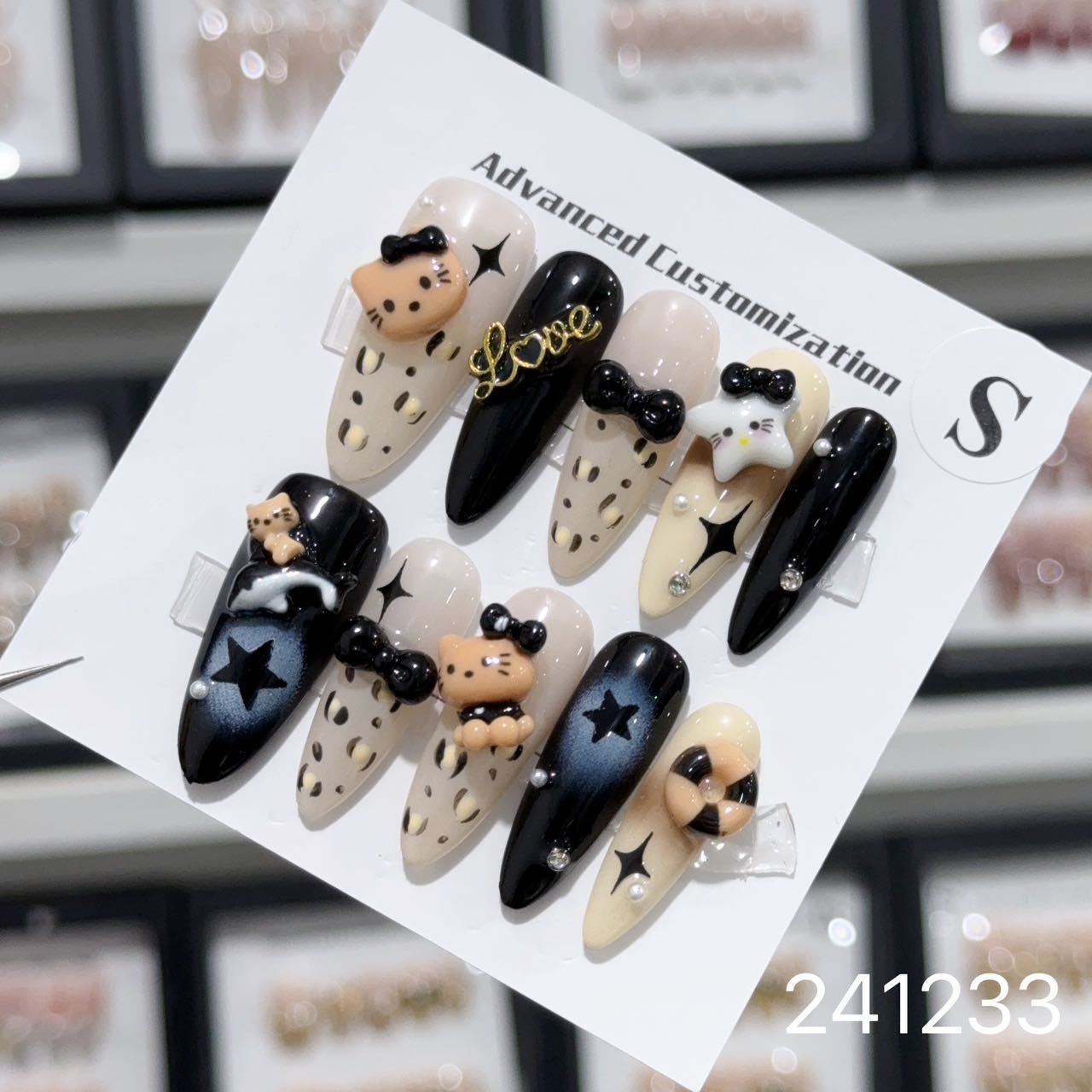 1028- Handmade press on nails