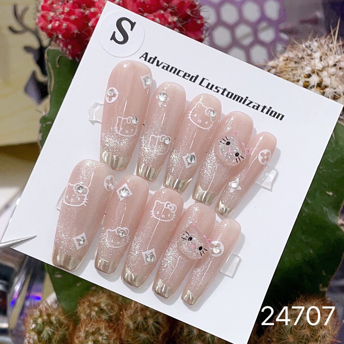 0967- Handmade press on nails