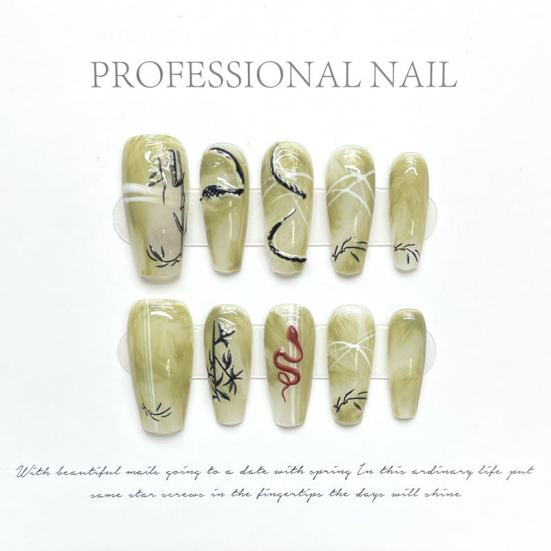 1023- Handmade press on nails