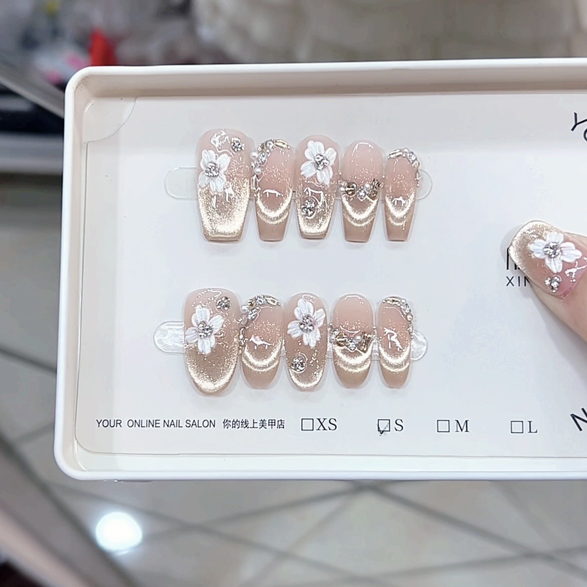 0987- Handmade press on nails