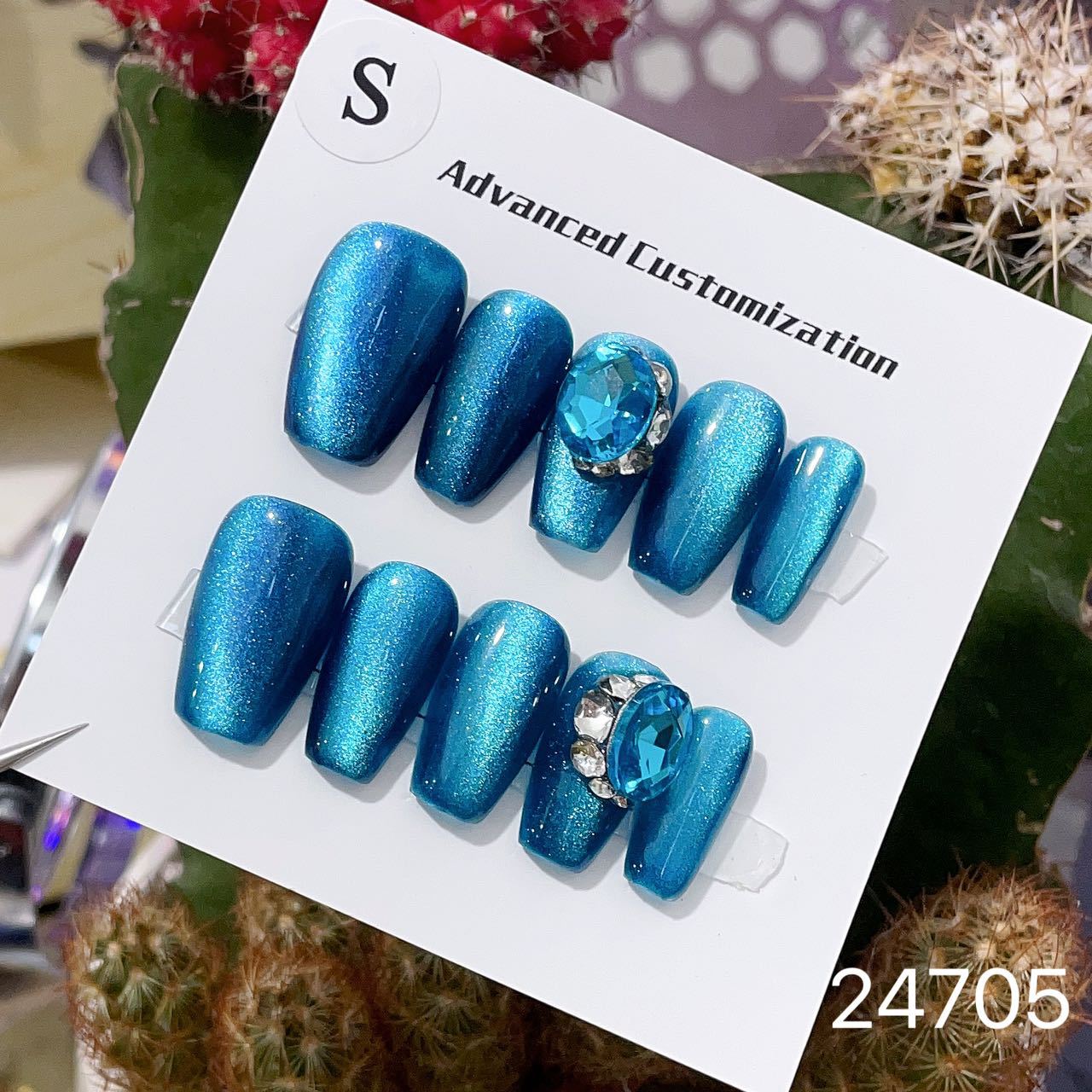 0967- Handmade press on nails