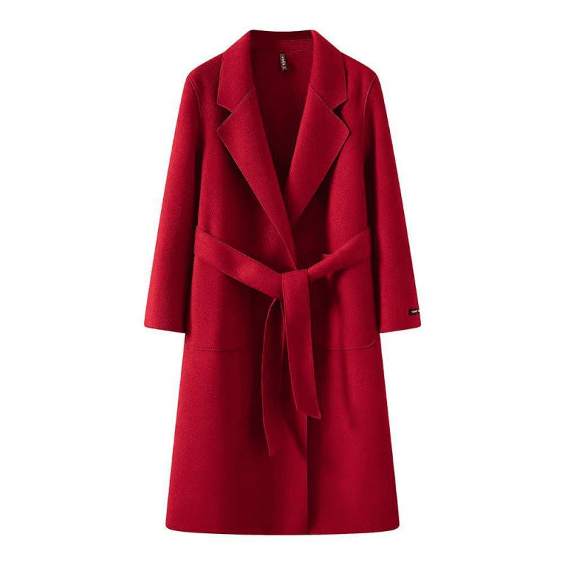 Women Loose Fit Mid-Length Coat