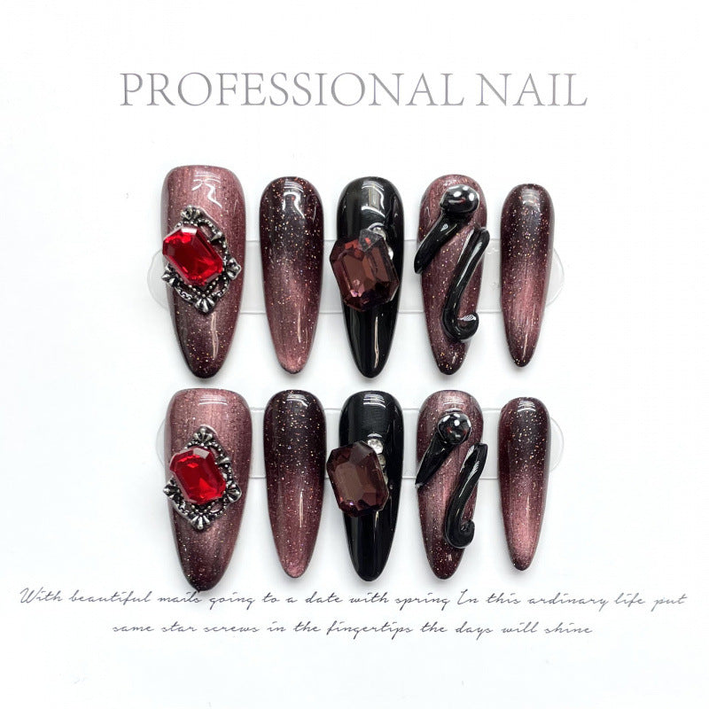 1023- Handmade press on nails
