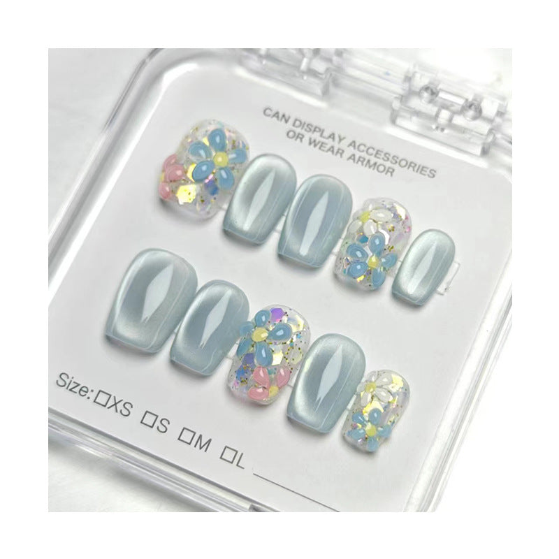 1007- Handmade press on nails