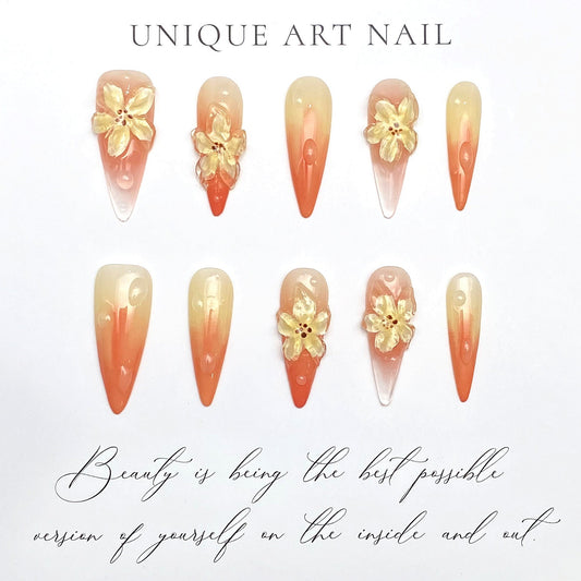 0979- Handmade press on nails