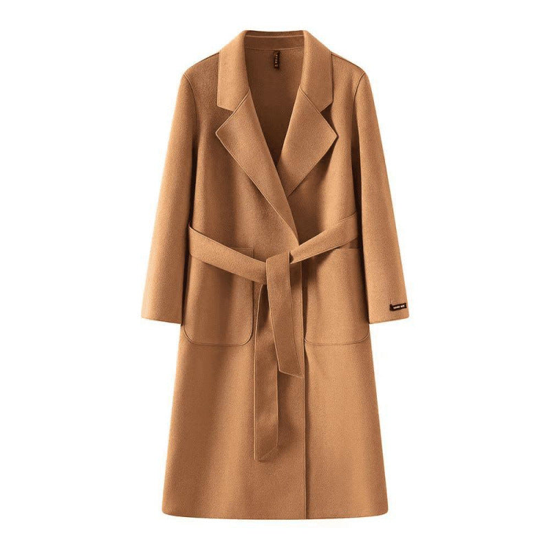 Women Loose Fit Mid-Length Coat