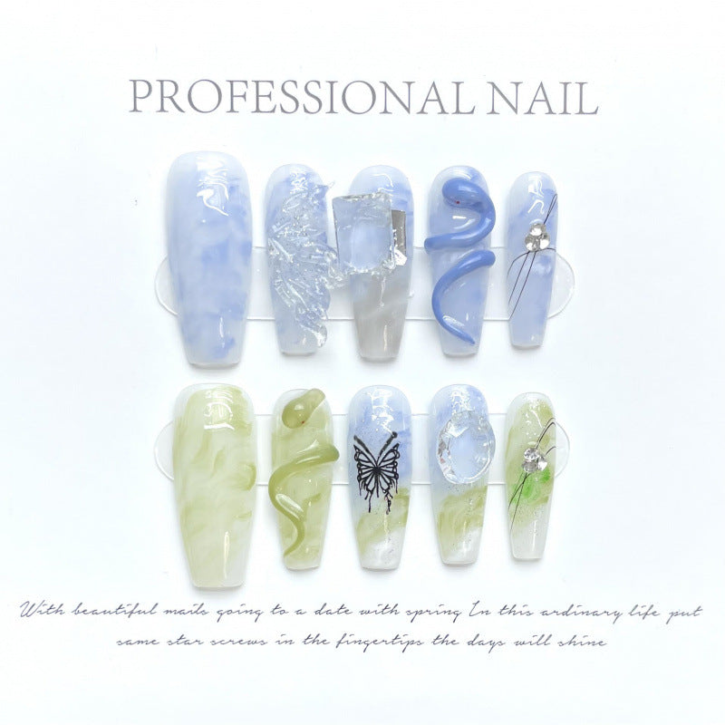 1023- Handmade press on nails