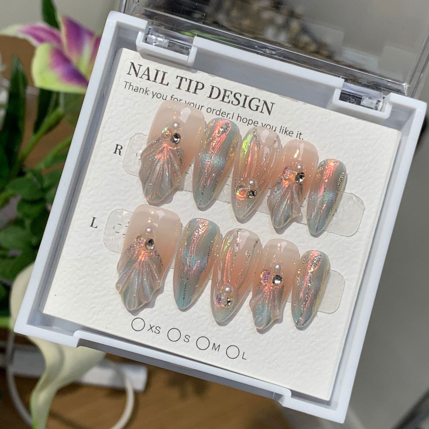 0996- Handmade press on nails