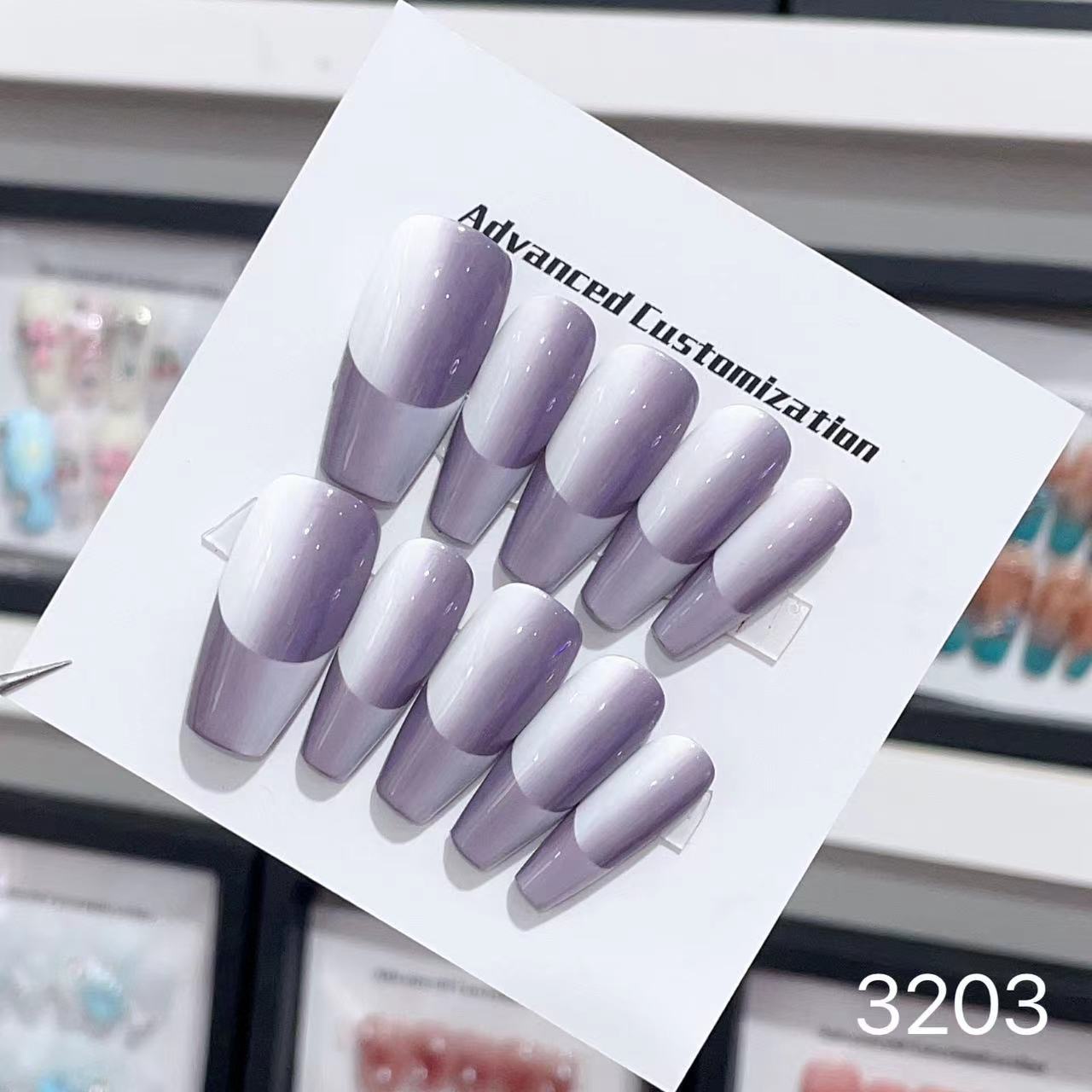 0962- Handmade press on nails