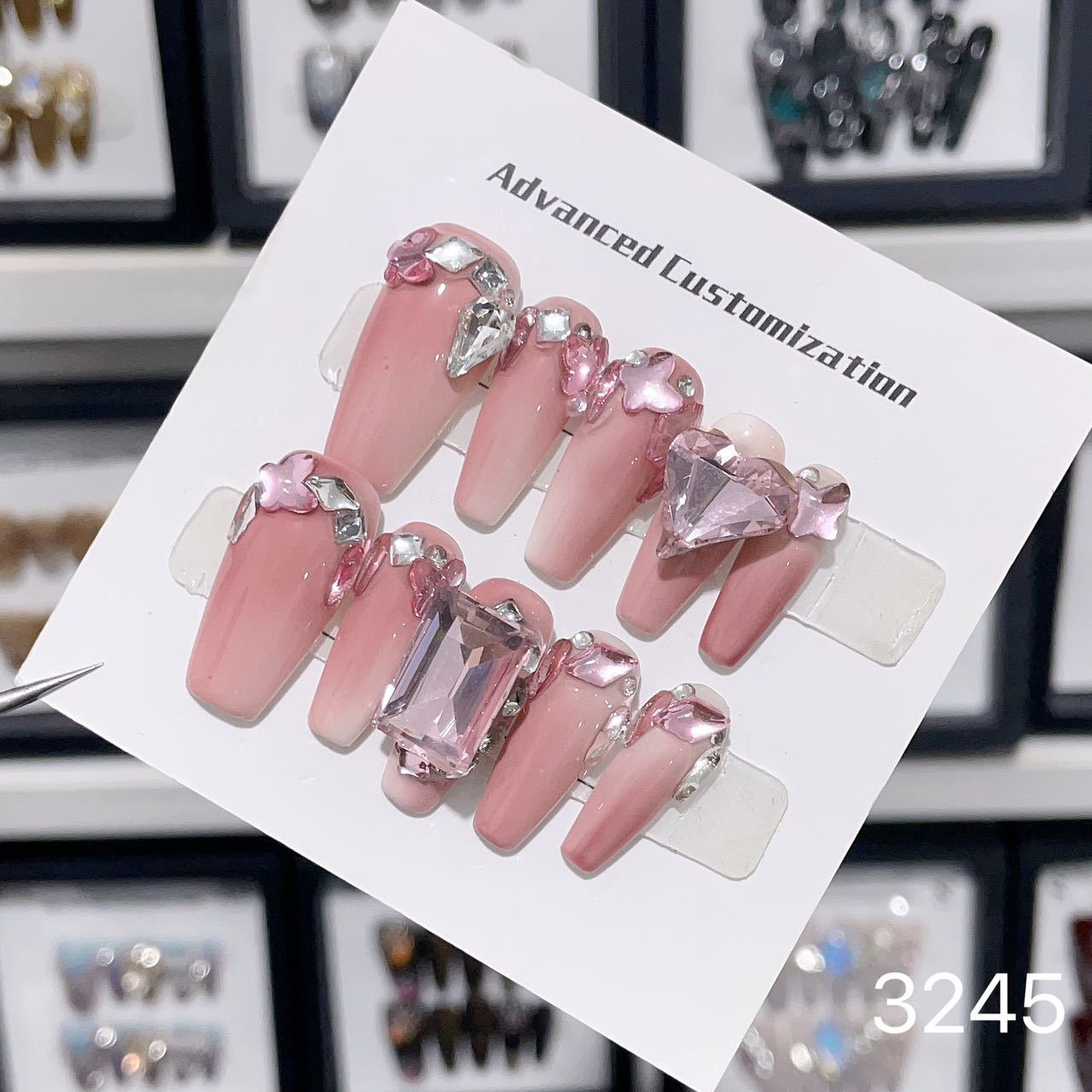 0962- Handmade press on nails