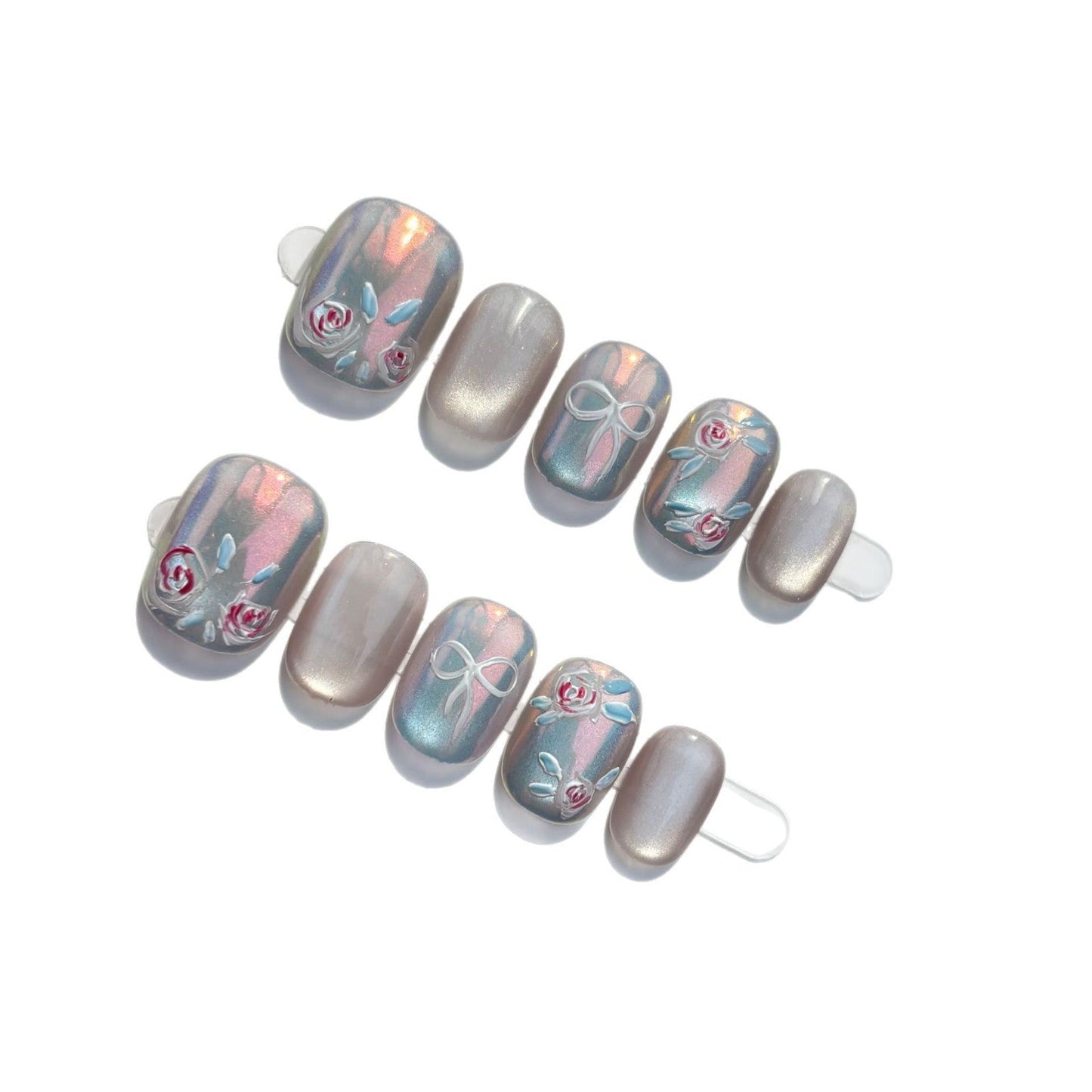 0940- Handmade press on nails