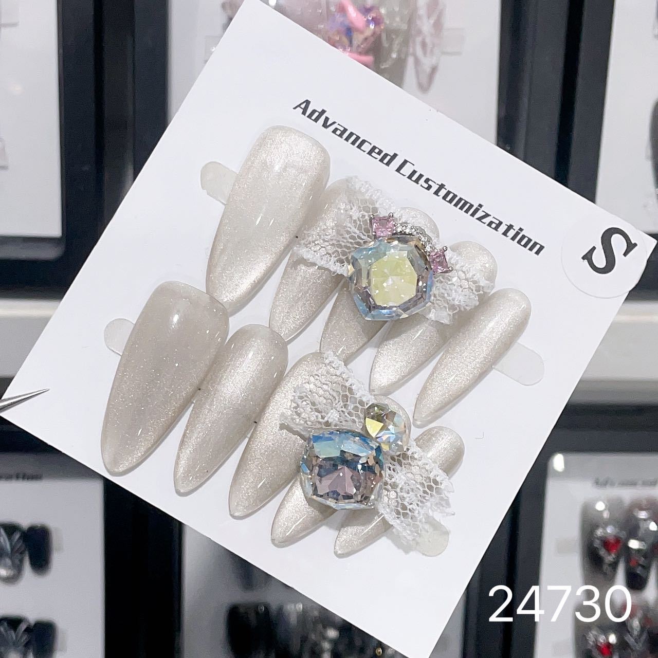 0967- Handmade press on nails