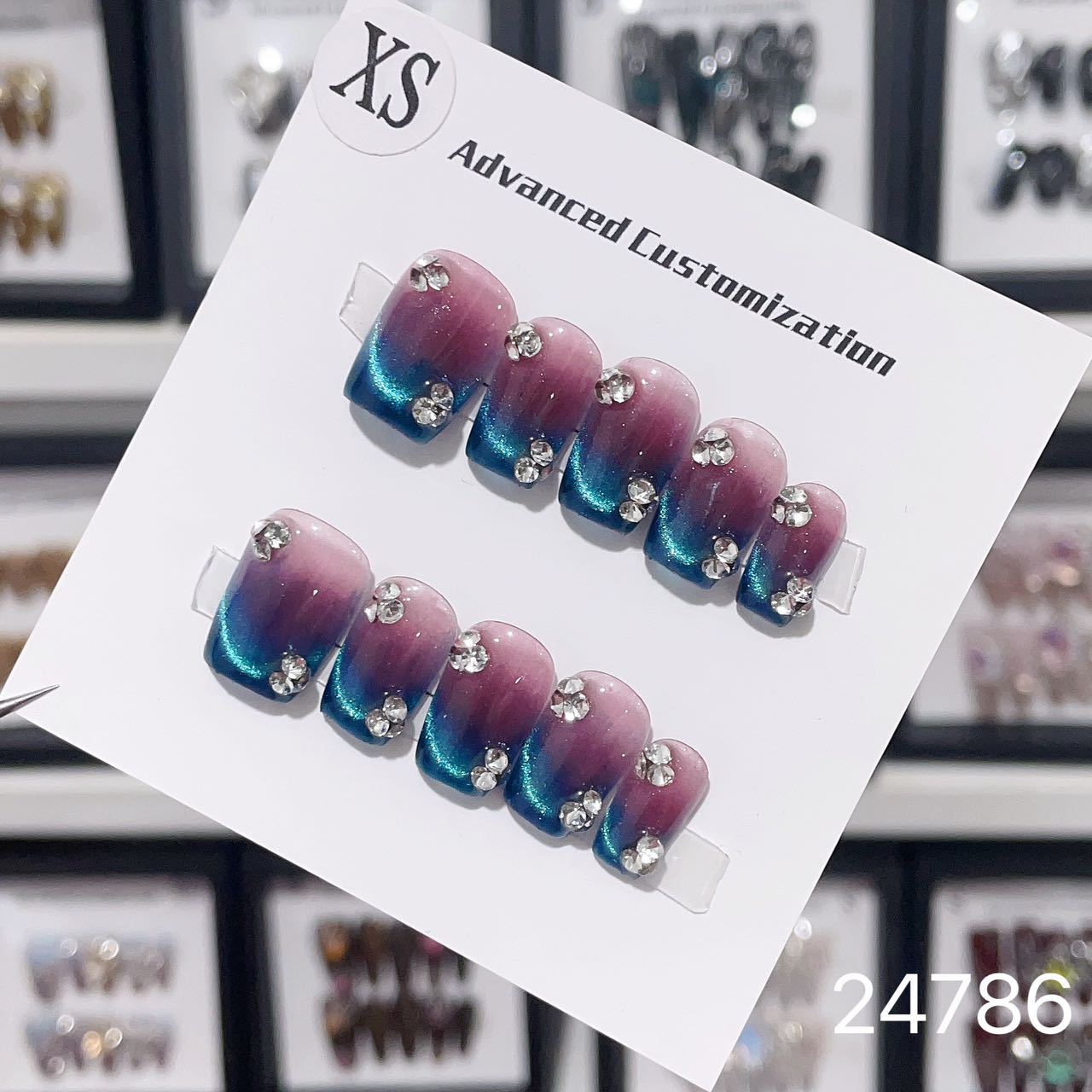 0967- Handmade press on nails