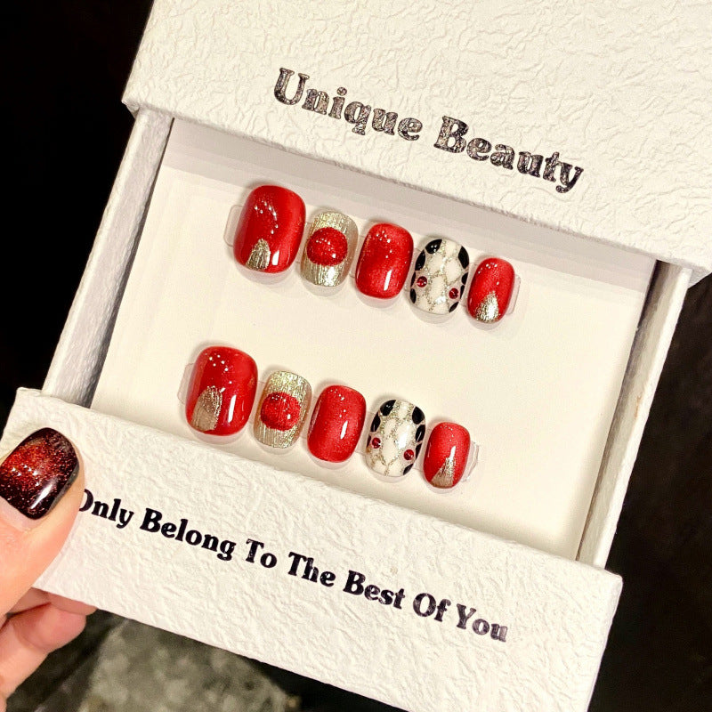 0937- Handmade press on nails