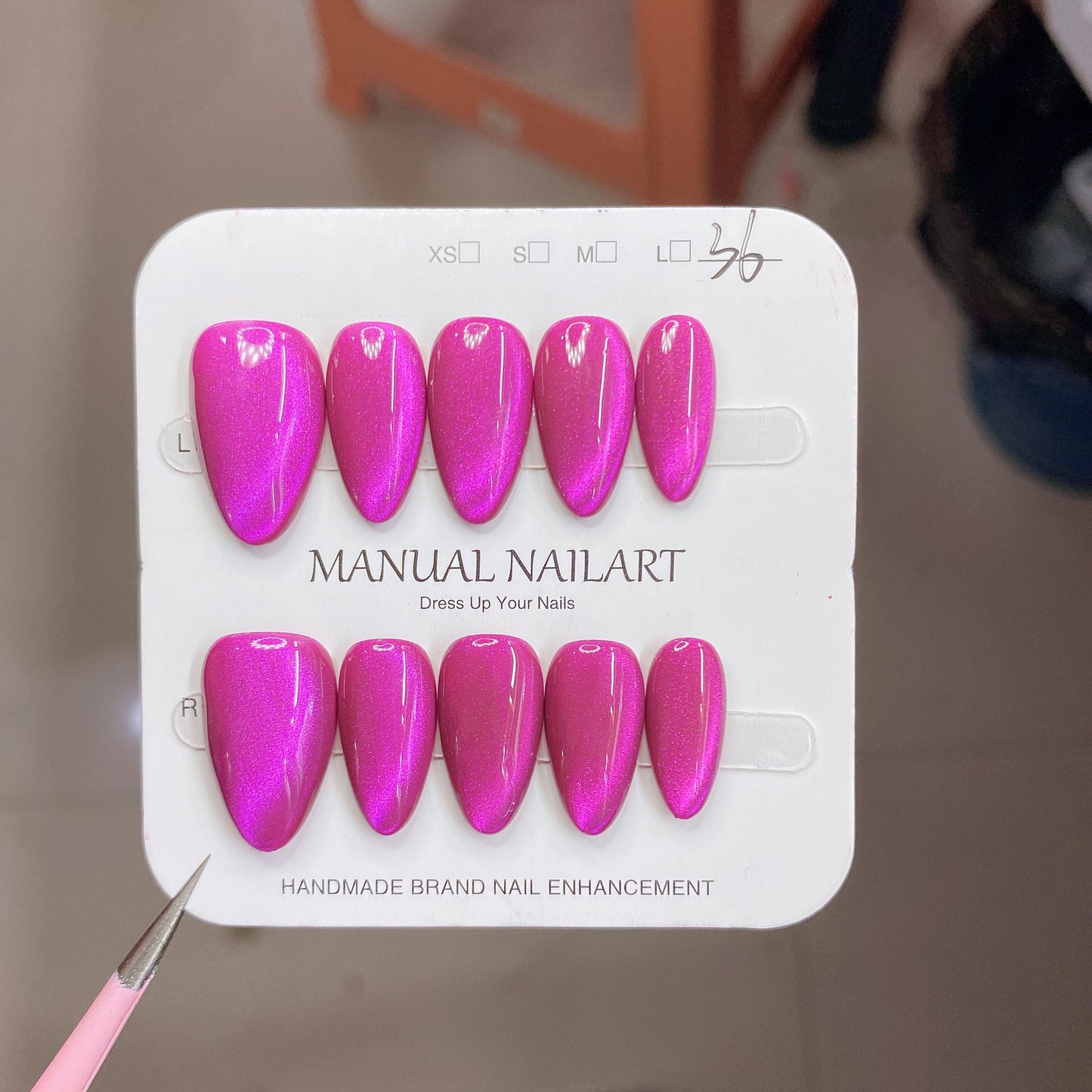 1027- Handmade press on nails