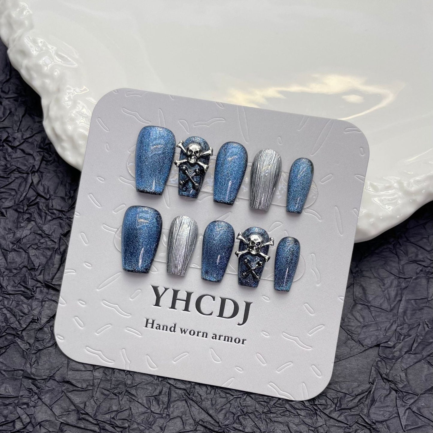 0938- Handmade press on nails