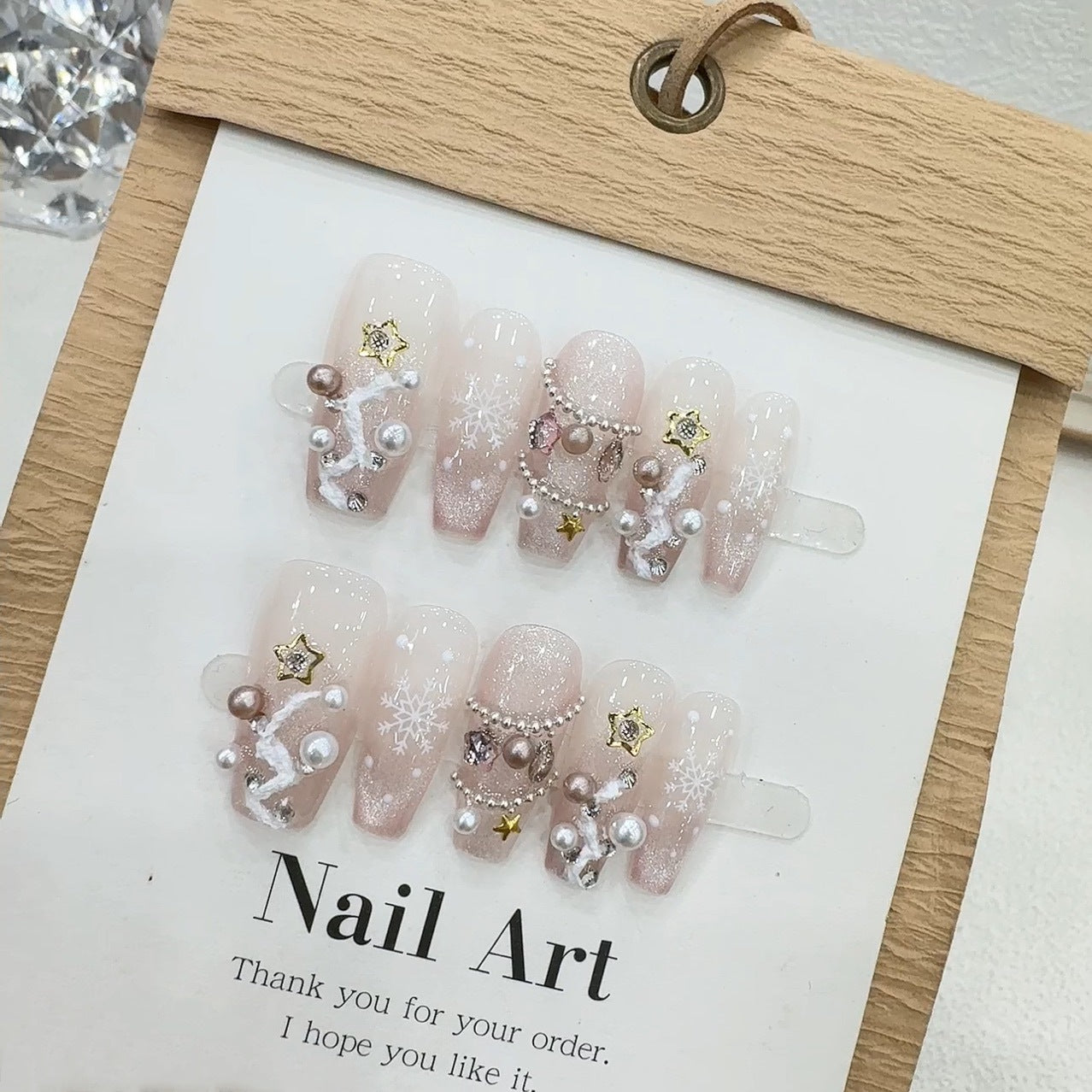 0994- Handmade press on nails