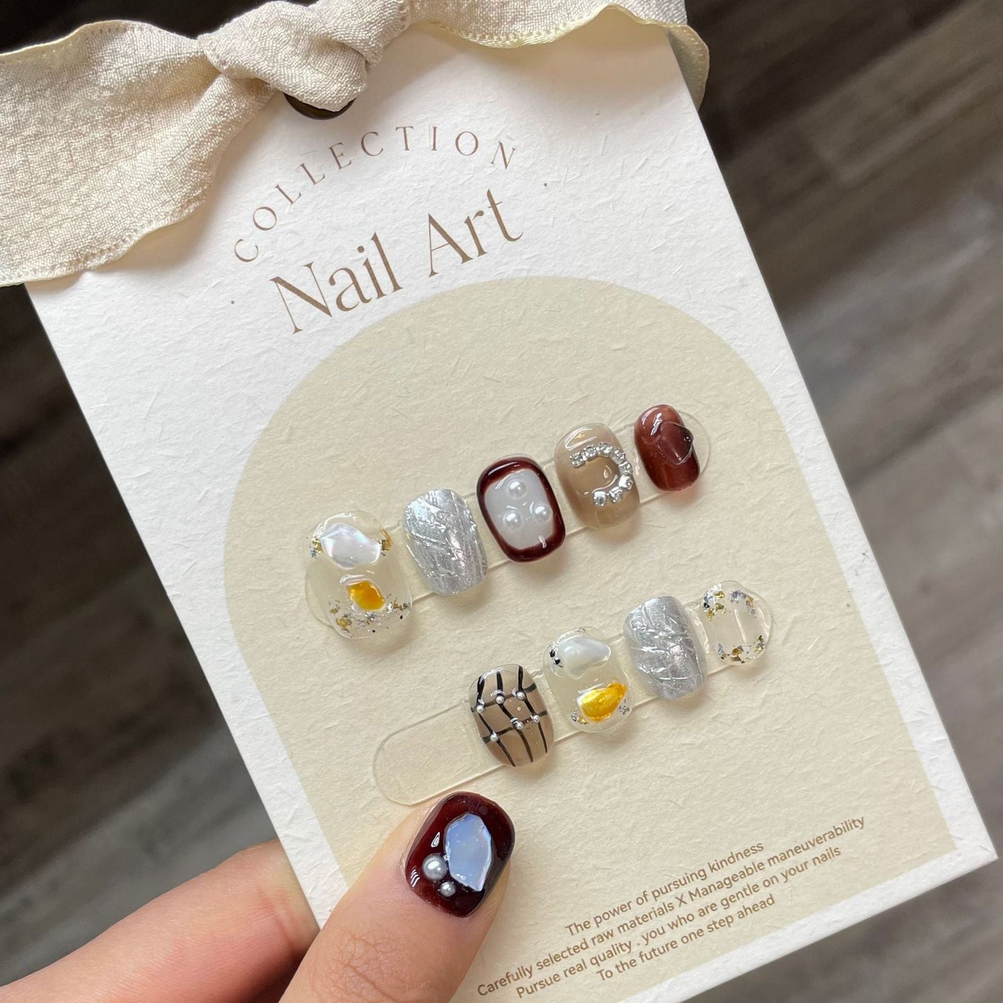 1022- Handmade press on nails