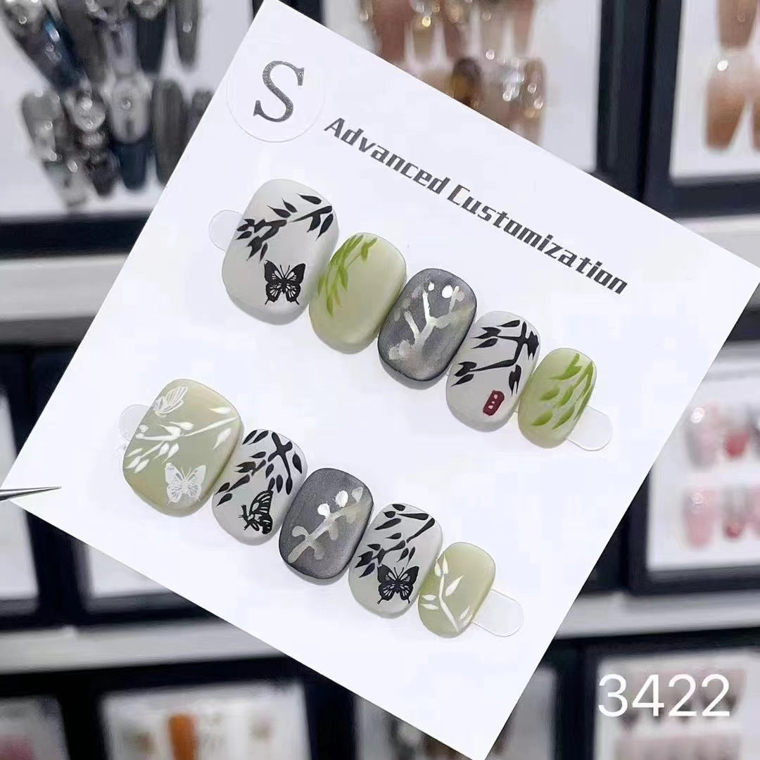 0962- Handmade press on nails