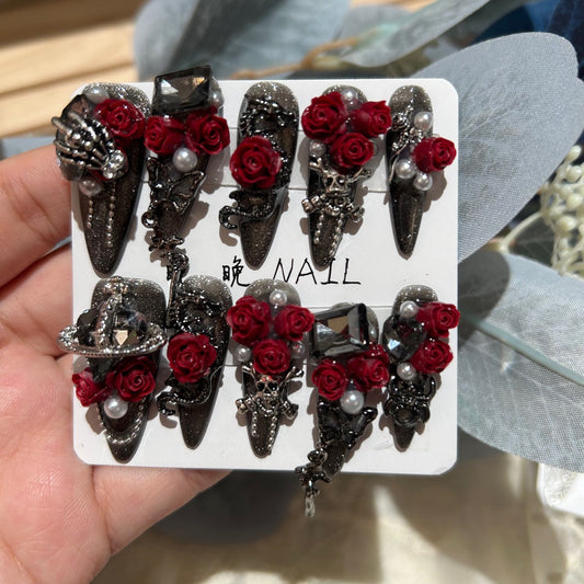 1019-Handmade press on nails