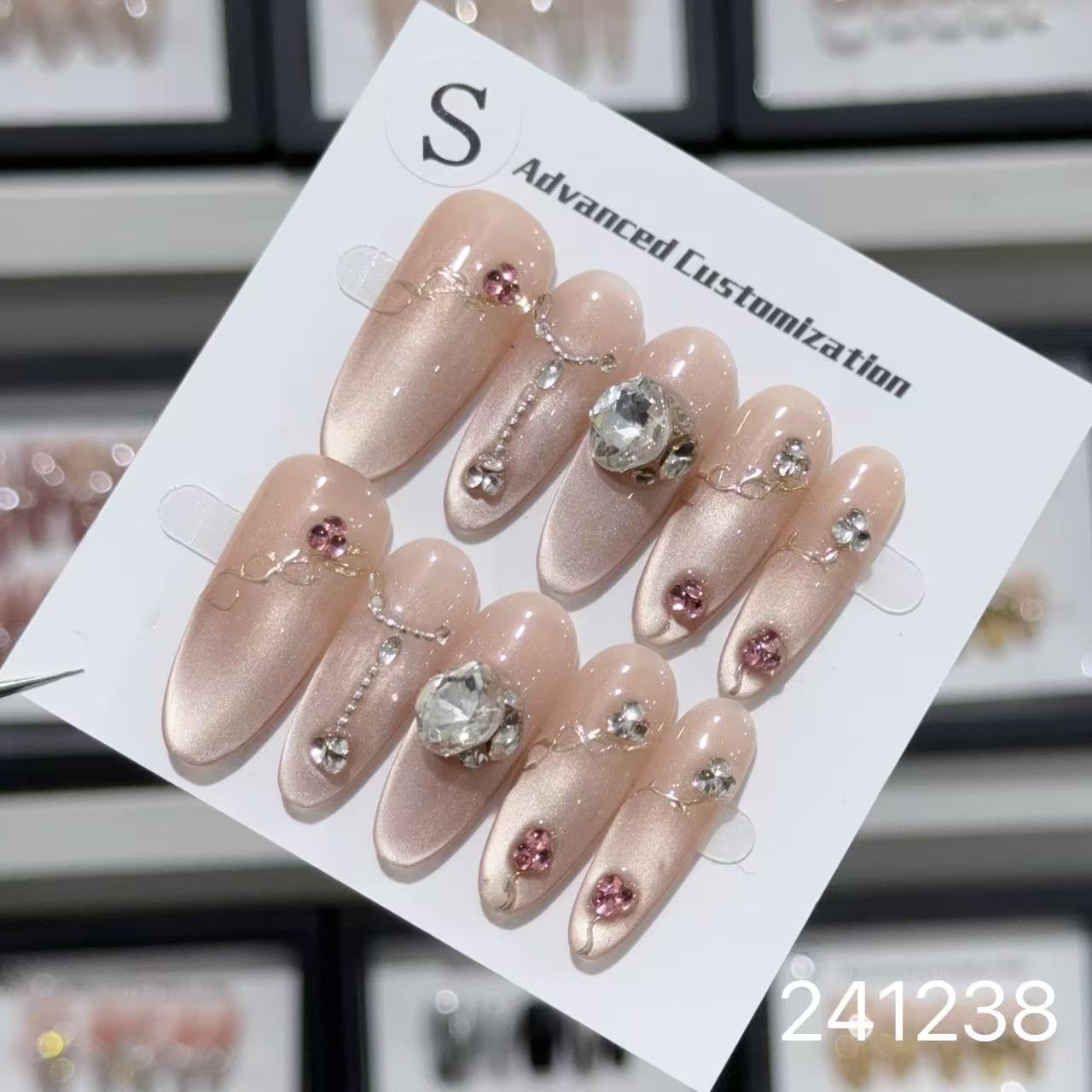 1028- Handmade press on nails