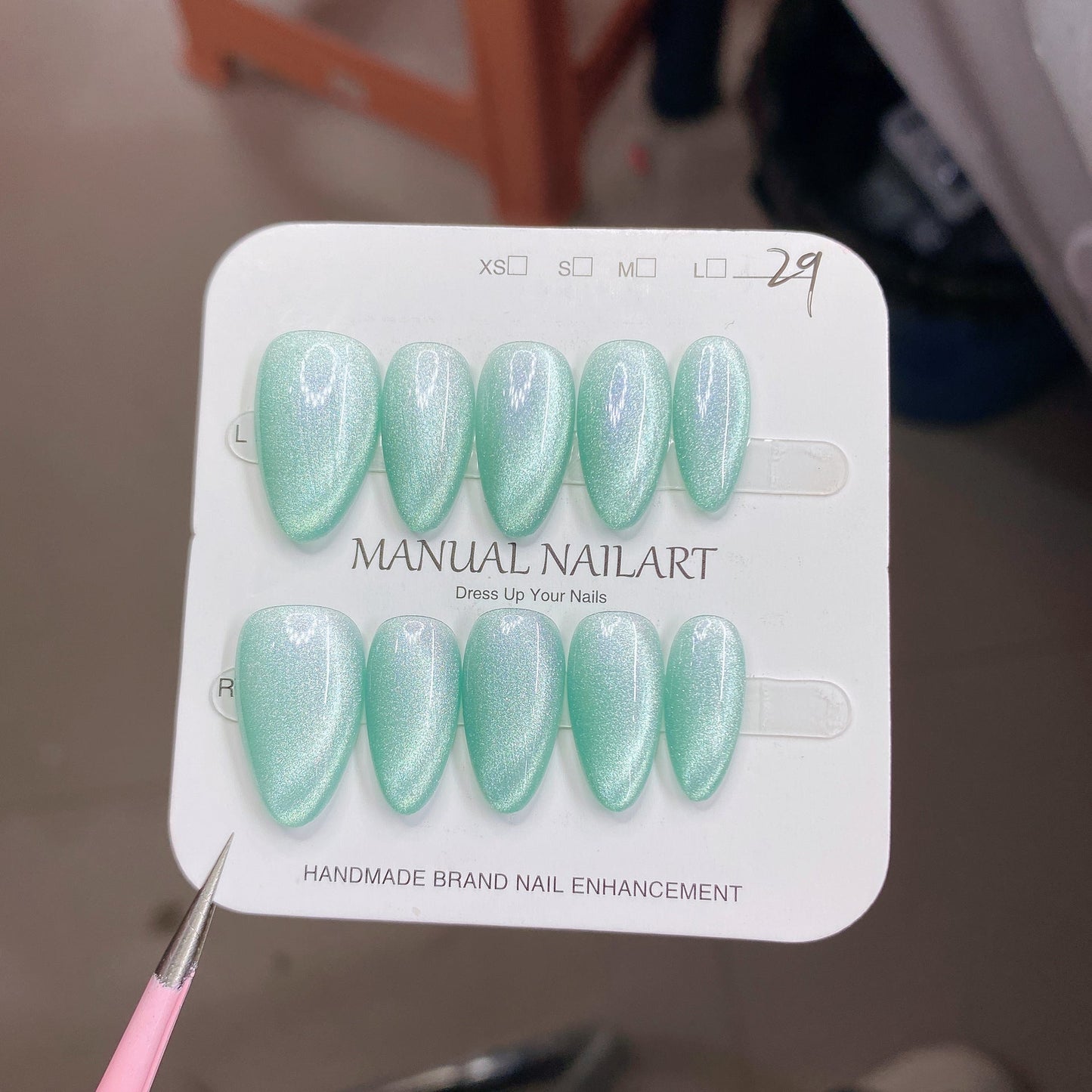 1027- Handmade press on nails