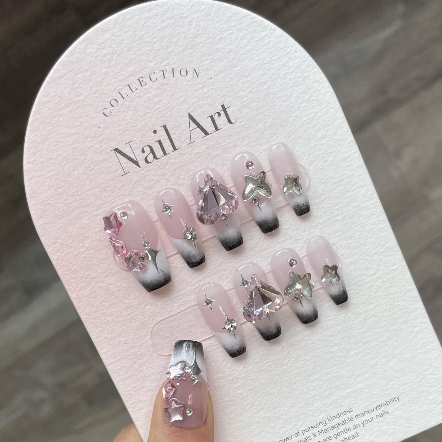 0938- Handmade press on nails