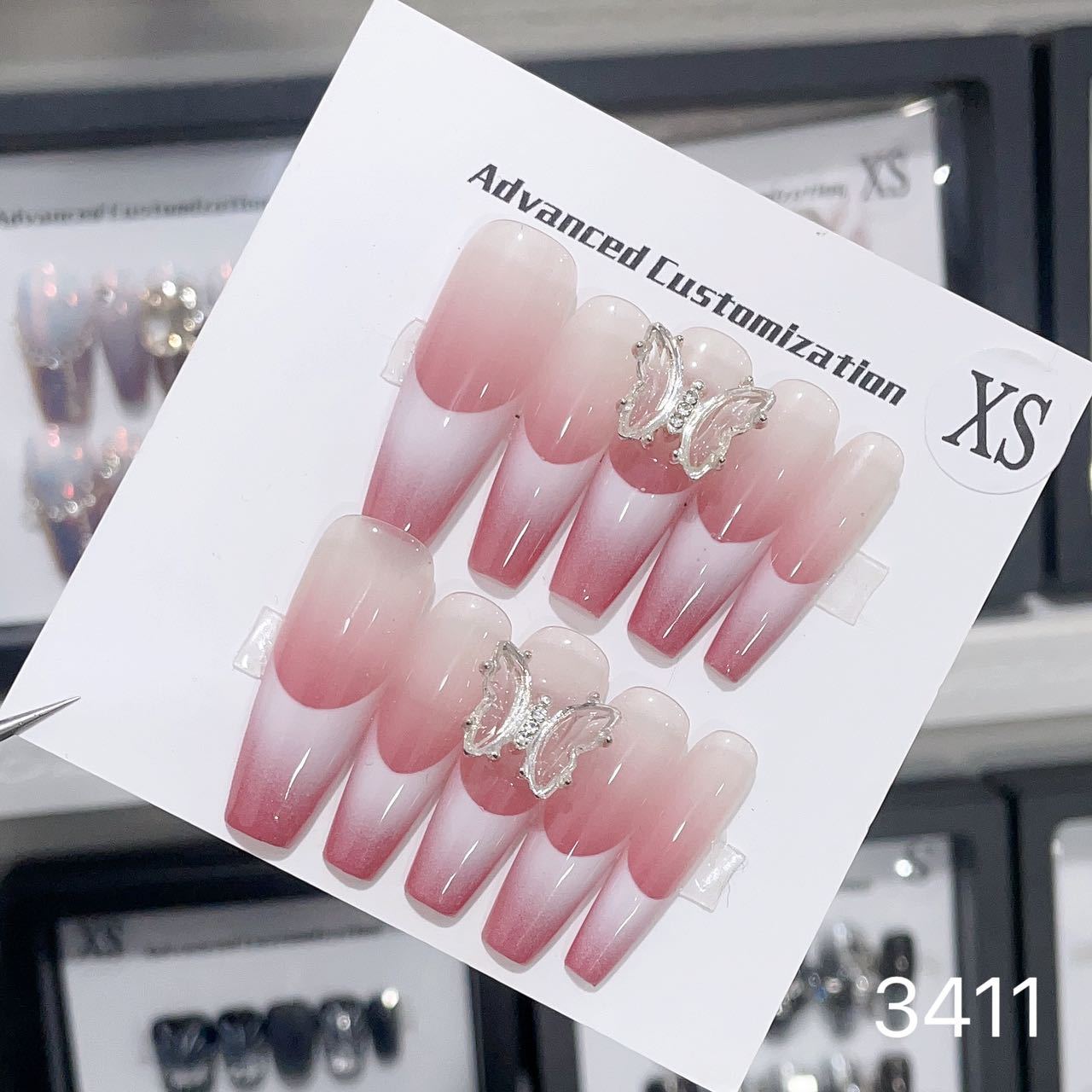 0962- Handmade press on nails