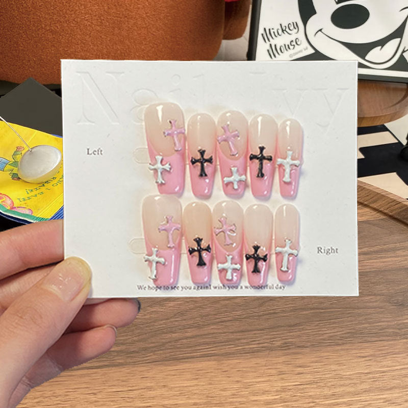 0947- Handmade press on nails