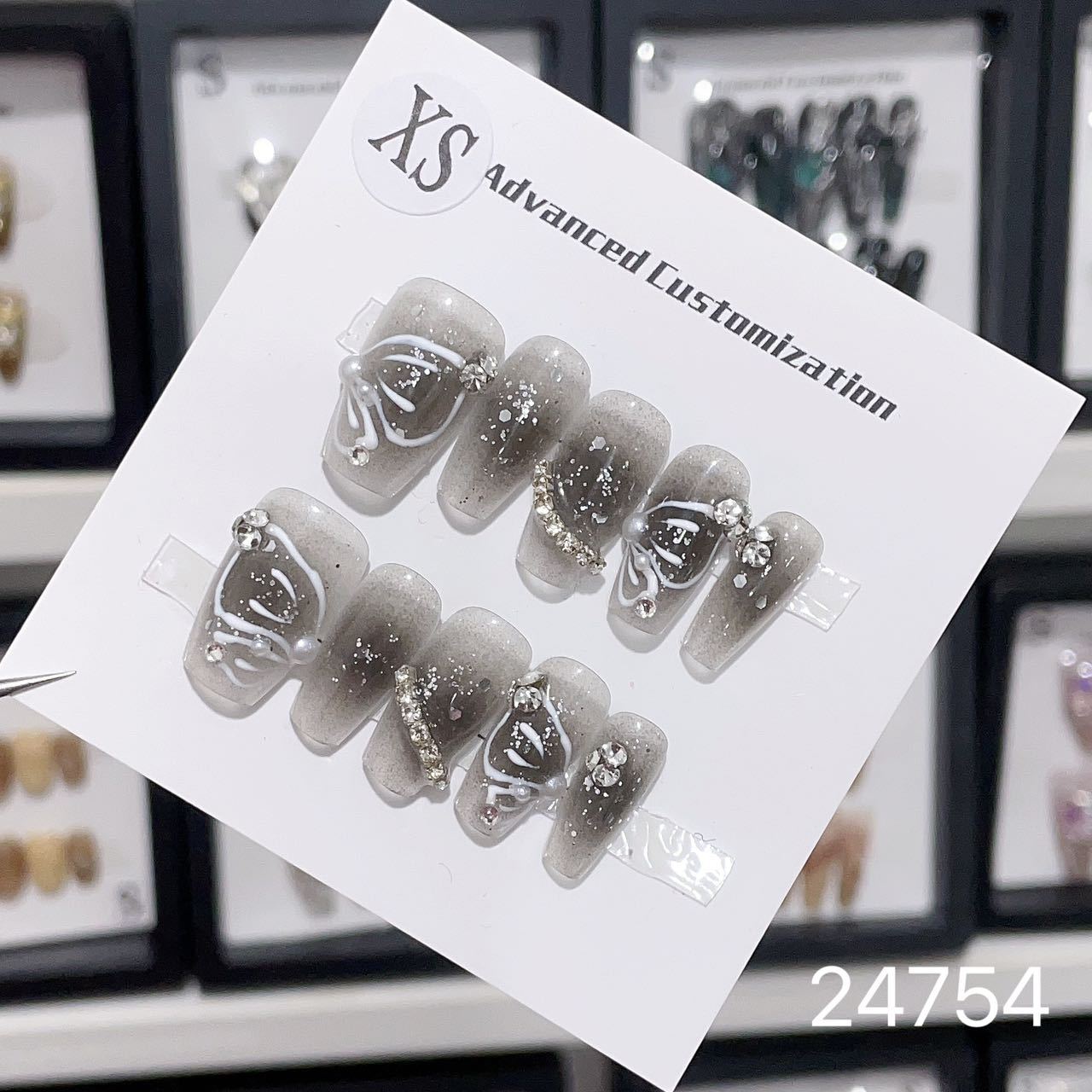 0967- Handmade press on nails