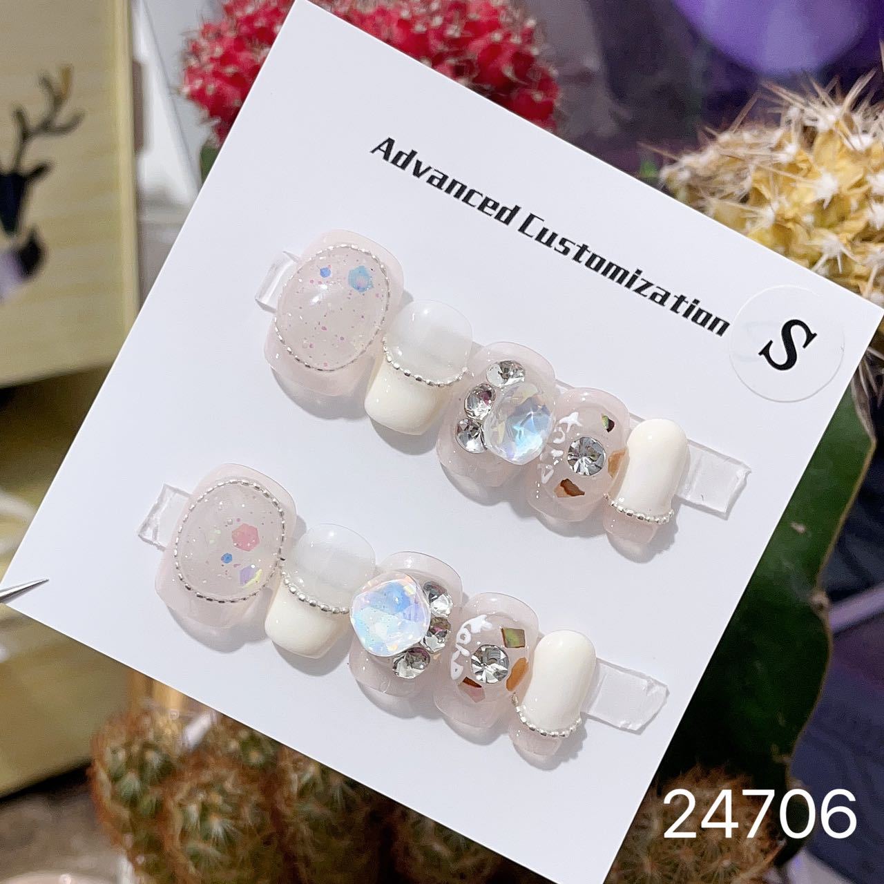 0967- Handmade press on nails