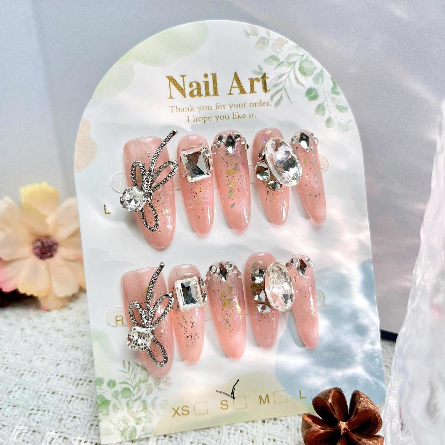 1032- Handmade press on nails