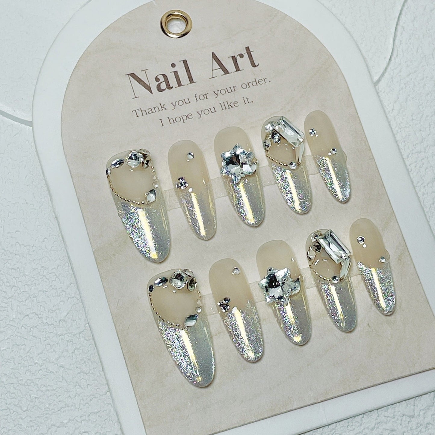 0957- Handmade press on nails