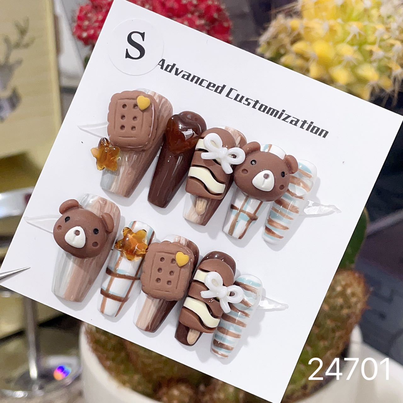 0967- Handmade press on nails