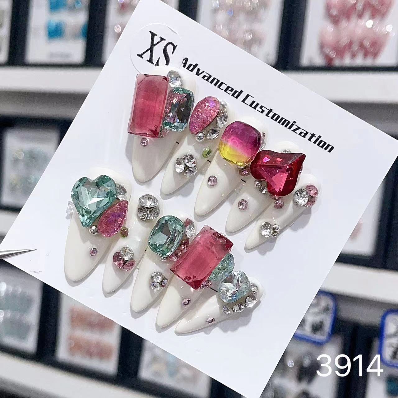 1025- Handmade press on nails