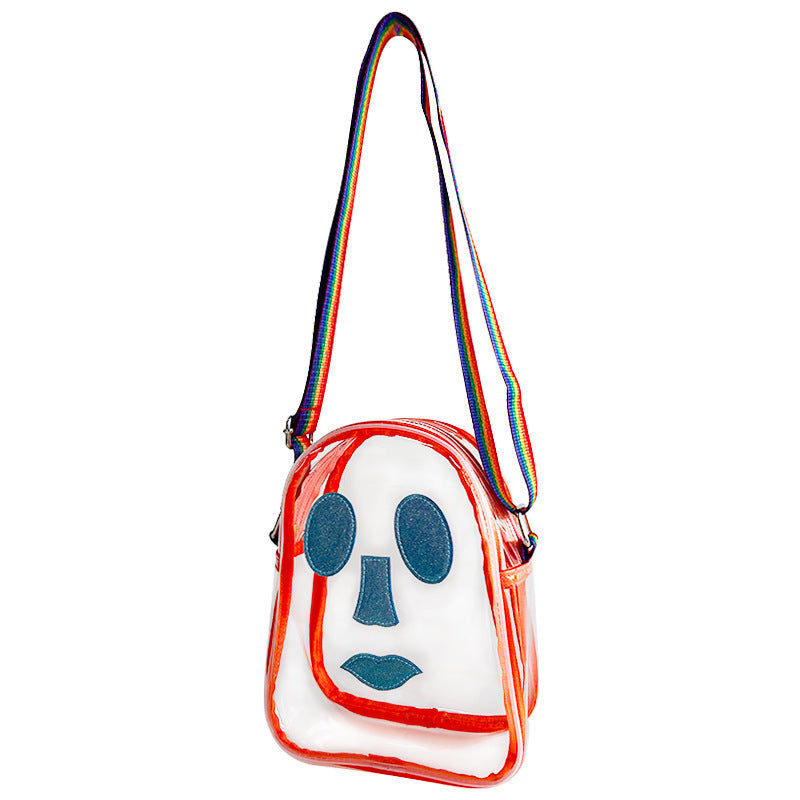 Funny Fashion PVC Jelly Bag, Shoulder Small Square Bag, Crossbody Bag Portable, Travel Shoulder Bag