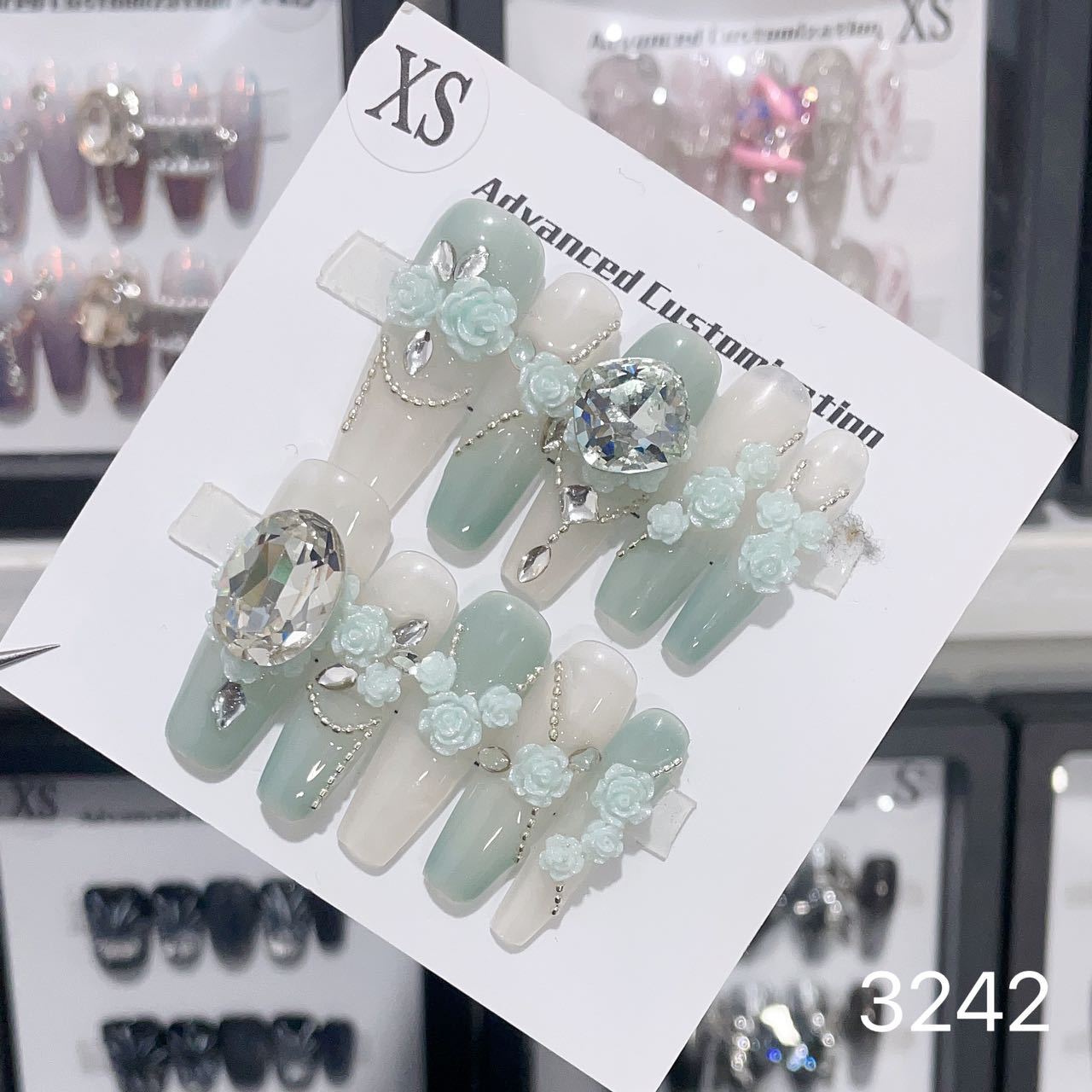 1025- Handmade press on nails