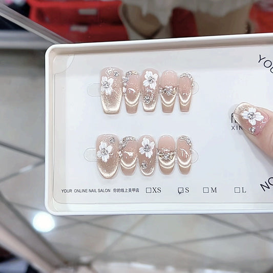 0987- Handmade press on nails