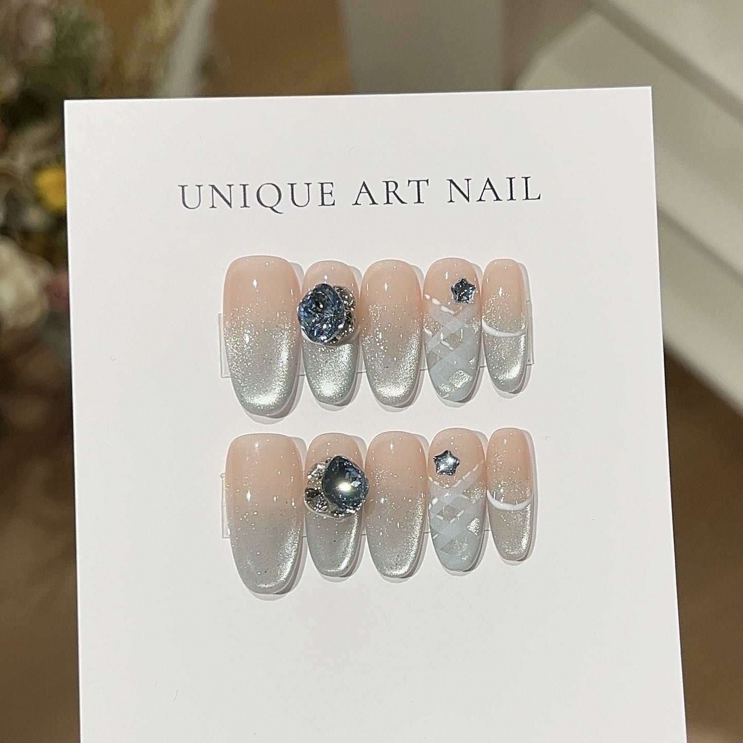 0964- Handmade press on nails