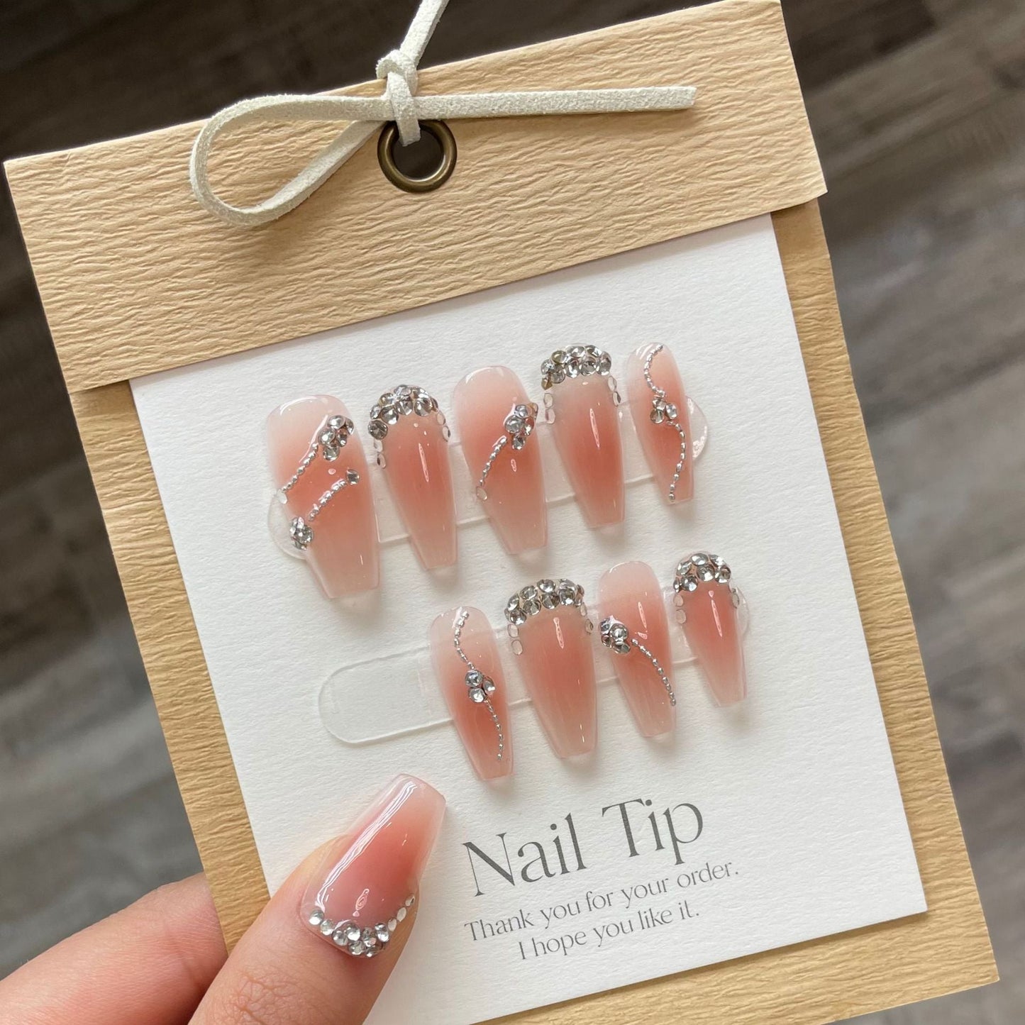0938- Handmade press on nails