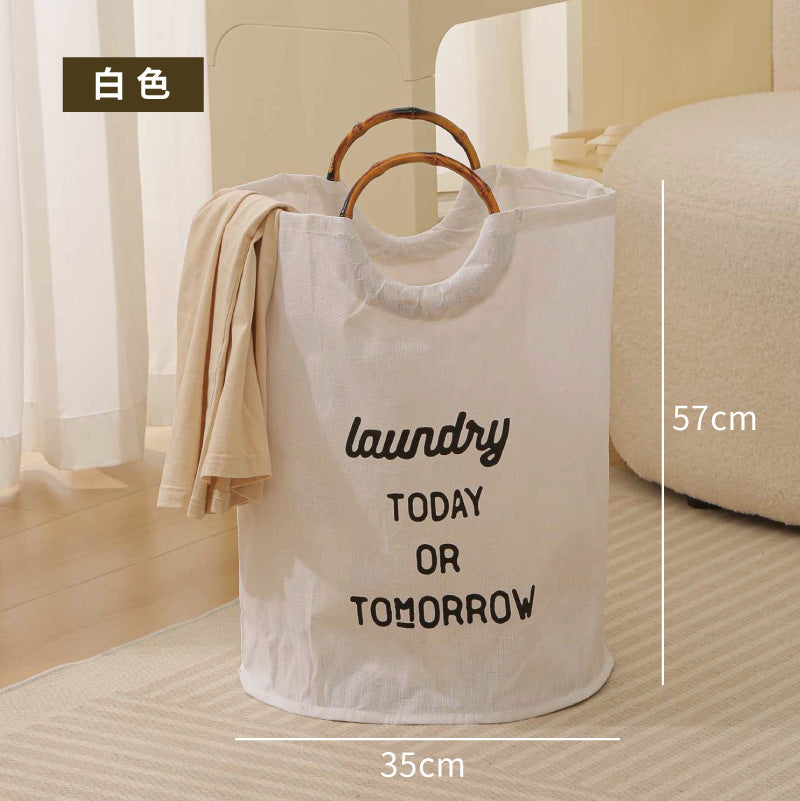 Tote laundry basket household, large capacity