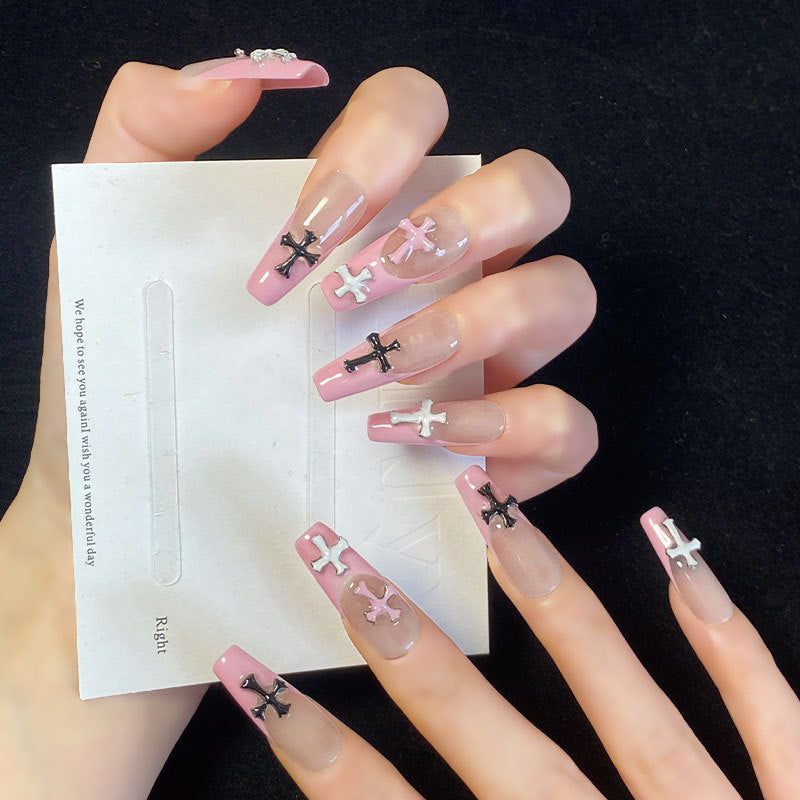 0947- Handmade press on nails