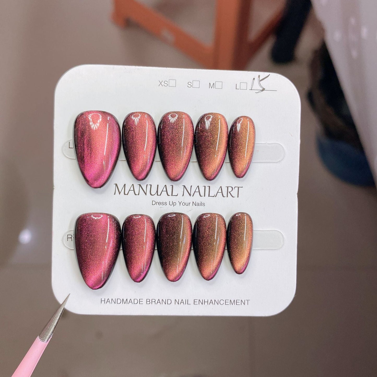 1027- Handmade press on nails