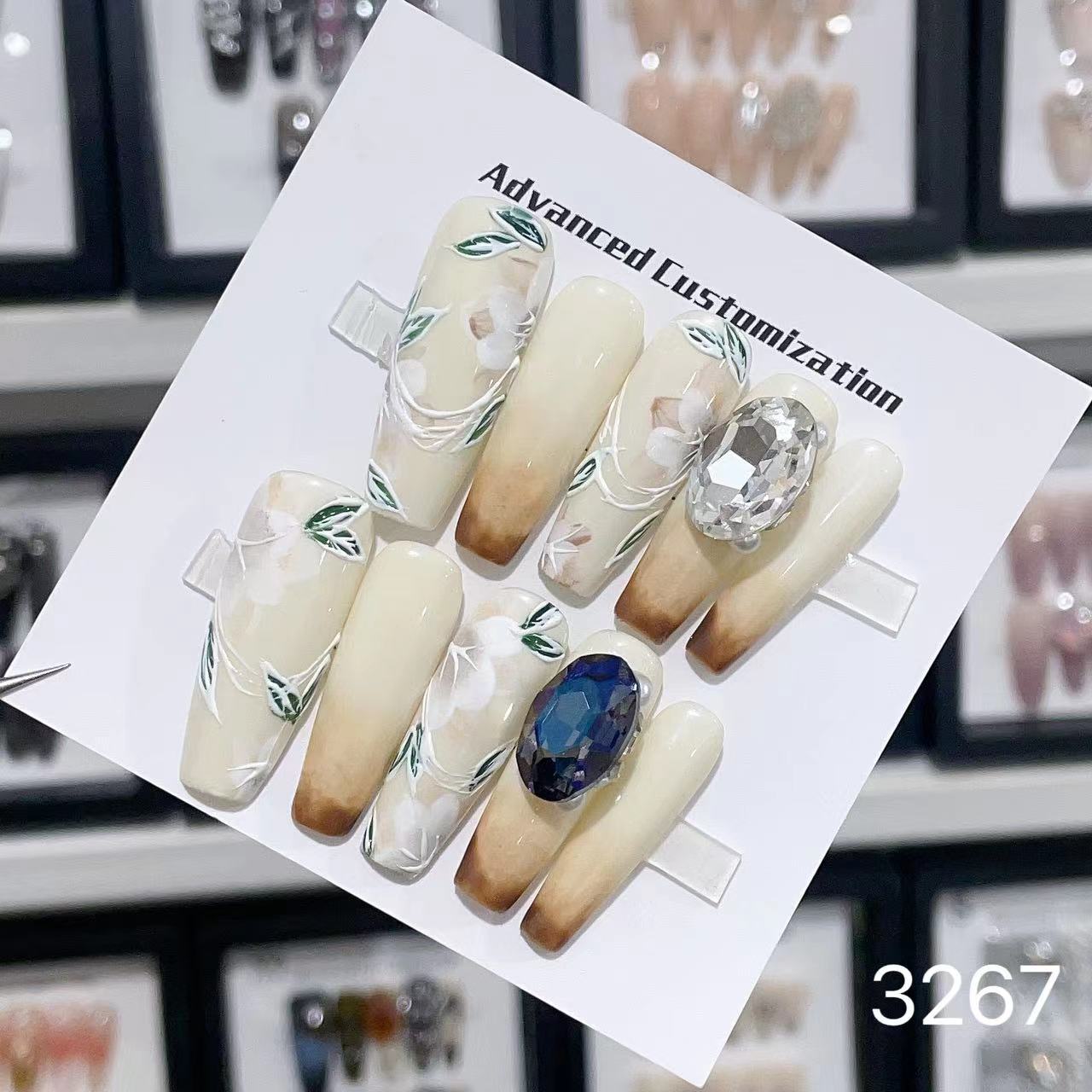 1025- Handmade press on nails