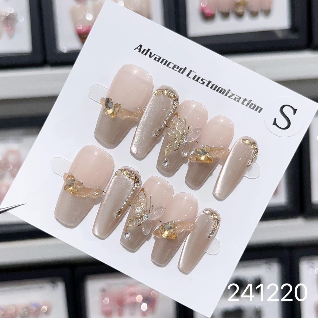 1028- Handmade press on nails