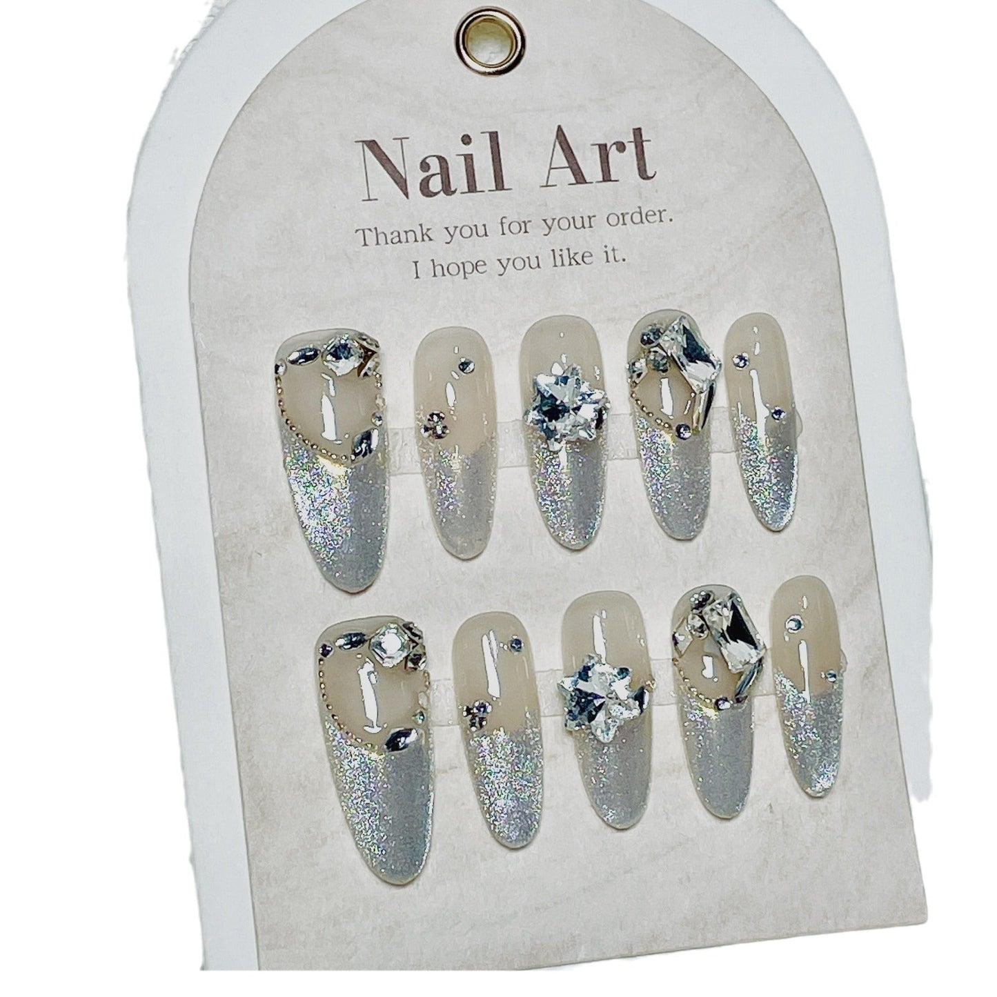 0957- Handmade press on nails