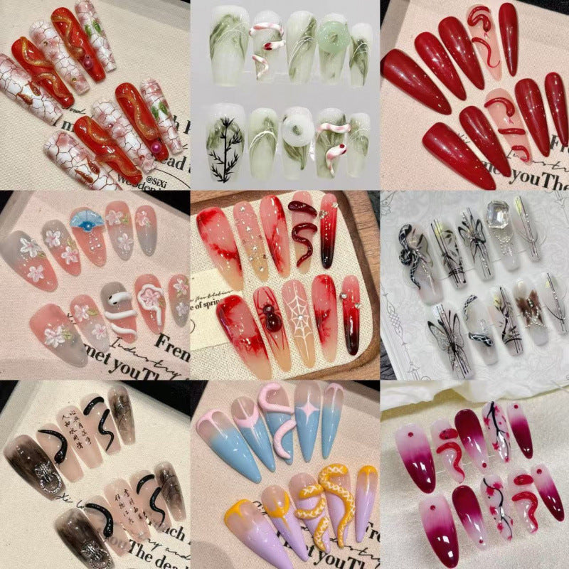 1023- Handmade press on nails